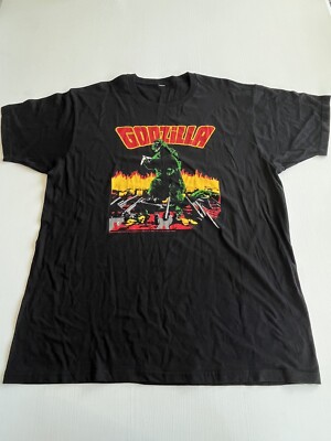 Godzilla 2010 T-shirt - Men’s: XL - Black / Red / Green-image