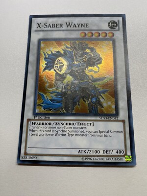 Yugioh X-Saber Wayne 1st Edition Super Rare 5DS3-EN042 LP-image