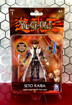 2023 PhatMojo - Official Yu-Gi-Oh! 4 in Figure: SETO KAIBA (w/ Exclusive Card)-image