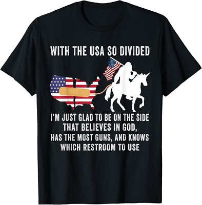 With The USA So Divided I'm Just Glad To Be On The Side T-Shirt-image