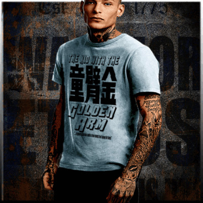 Golden Arms Style t-shirt Karate shaolin martial arts cinema S-2XL-image