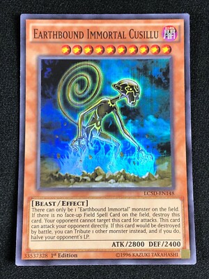 YUGIOH EARTHBOUND IMMORTAL CUSILLU LC5D-EN148 1ST SUPER (NM)-image