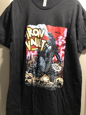 Iron Vault Apparel Shirt Small Godzilla Anime Powerlifting Training Gym New York-image