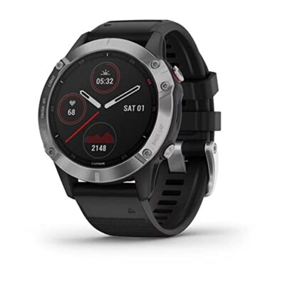 Garmin fenix 6 GPS Smartwatch 47mm Fiber-Reinforced Polymer Silver-image