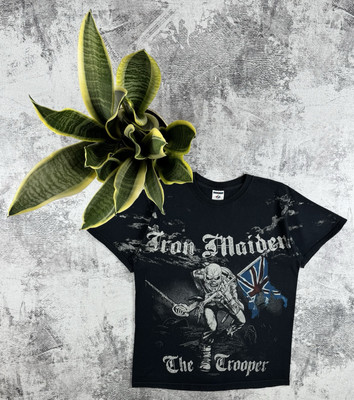 Vintage Jerzees Iron Maiden 2007 Rock Tour Rap Faded Merch Devil Band T Shirt-image