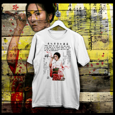 Samurai T-Shirt Shogun Assassin Bushido Ronin Hattori Hanzo Japanese Kanji tee-image