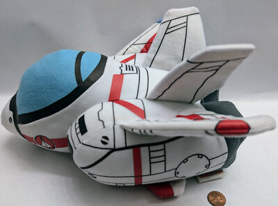 Robotech.Macross.Jet fighter super.VF-1J Rick Hunter.~10 in.Anime.Plush.doll-image