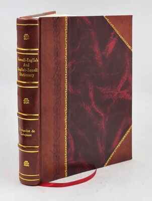 Somali-English And English-Somali Dictionary 1897 [Leather Bound]-image