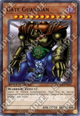 Gate Guardian - SGX2-END01 - Secret Rare - 1st Edition NM YuGiOh!  Speed Duel GX-image