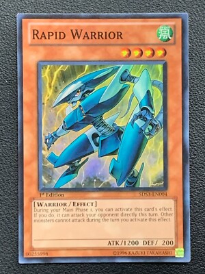 Rapid Warrior 5DS3-EN004 1st Edition Super Rare Yu-Gi-Oh!-image