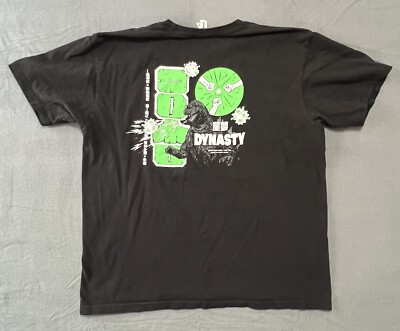 Heisei Godzilla Black T-Shirt Covid-19 Staff Relief Size Large  Next Level Rare-image