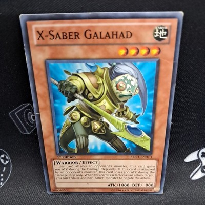 X-Saber Galahad 5DS3-EN013 1st Edition DMG HP Heavy Play Yu-Gi-Oh! Card-image