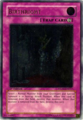 YuGiOh GX TCG Strike of Neos Ultimate Rare Birthright STON-EN057 [1st Edition]-image