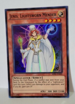 YUGIOH JENIS LIGHTSWORN MENDER AP05 SUPER LIGHT PLAYED-image