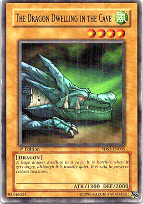 The Dragon Dwelling In The Cave 5DS2-EN005 Yu-Gi-Oh! Heavy Play 1st Edition-image