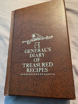 A General's Diary of Treasured Recipes by Frank Dorn 'Leather Hardcover' 1953-image