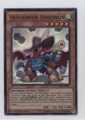 2014 Yu-Gi-Oh! Legendary Collection 5Ds 1st Edition UR Quickdraw Synchron 0d08-image