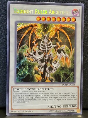 Yugioh Thought Ruler Archfiend LC5D-EN233 1st Ed Secret Rare NM-image