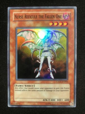 Yugioh GX05-EN001 Nurse Reficule The Fallen One Super Rare Unlimited-image
