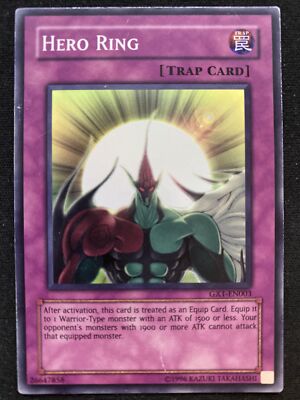 Yugioh Card Hero Ring GX1-EN003 SUPER RARE - NM x1-image
