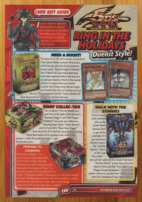 2006 Yu-Gi-Oh! 5D's Trading Card Game Print Ad/Poster Chaos Zombie Tins TCG Art-image