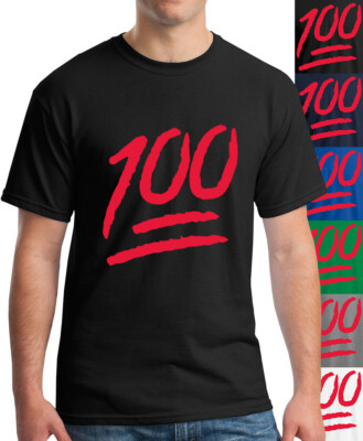 Keep it 100 Percent T-Shirt Smartphone Mobile Quotes Emoji Fun SMS Talk Classic-image