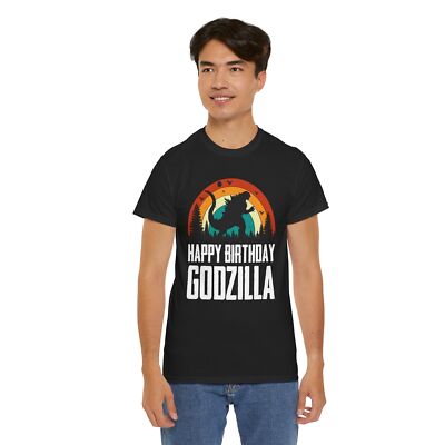 Cartoon Godzilla T-Shirt | Funny Kaiju Tee | Cool Japanese Monster Shirt-image