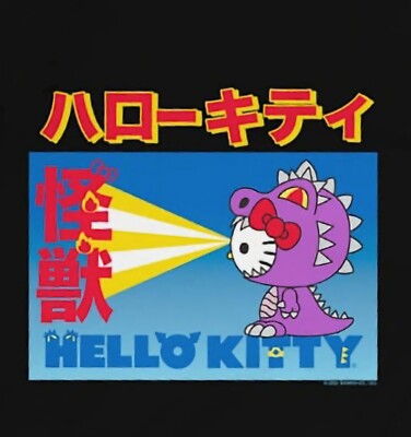 Hello Kitty Kaiju Godzilla T-shirt L-image