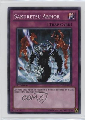 2010 Yu-Gi-Oh! 5D's Duelist Toolbox 1st Edition Sakuretsu Armor #5DS3-EN035 0e6p-image