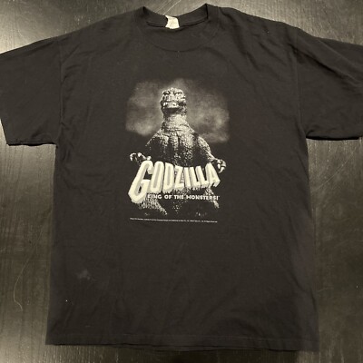 Vintage Godzilla King of The Monsters T Shirt Mens Anvil Retro Godzilla 2010 L-image