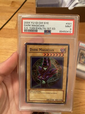 PSA 9 2004 Dark Magician SYE-001 Super Rare 1st Edition Yugioh!-image