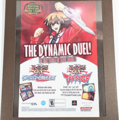 Yu-Gi-Oh! GX Spirit Caller Tag Force Laminated Ad - Dynamic Duel Promo Art Frame-image