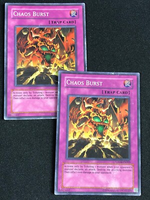 YUGIOH CHAOS BURST GX04-EN003 SUPER X2 PLAY/EDGE WEAR-image