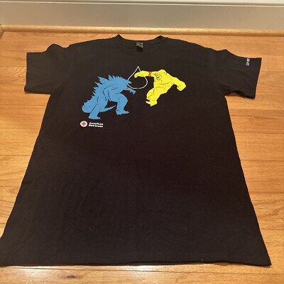 Godzilla King Kong - Red Cross - Shirt Medium -   Blood Donation 2024 Fast Ship-image