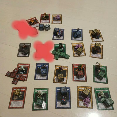 Yu-Gi-Oh! Dungeon Dice Monsters Figure Set 22 Characters Cards & Dice Used-image