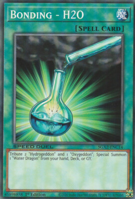 YUGIOH CARD BONDING H2O SGX2-ENC14 1ST EDITION COMMUN-image