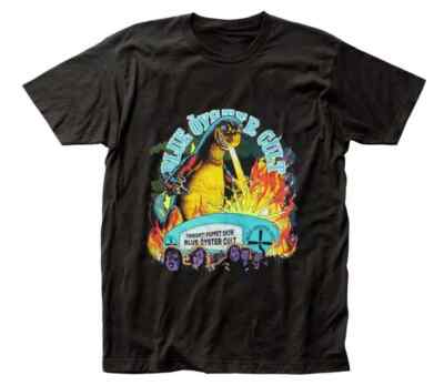Blue Oyster Cult Godzilla Reaper T-Shirt s-3xl Black Graphic.webp-image