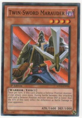 3 x Twin-Sword Marauder - 5DS3-EN016 - Common - 1st Edition Near Mint, English-image