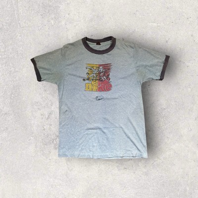 Vintage Early 70s Nike Athletics Rare BVD Ringer Shirt Size Medium See Pictures-image