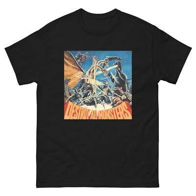 Destroy All Monsters (1968) Godzilla kaiju t-shirt-image