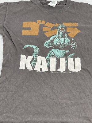Kaiju Godzilla Men’s medium T shirt 2011 Movie Gray-image