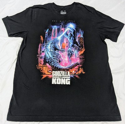 Cavity Colors Godzilla VS. Kong XL Black T-Shirt 2021 *FLAWED READ DESCRIPTION*-image