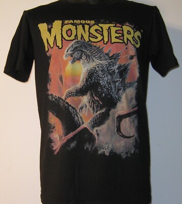 Famous Monsters of Filmland T-Shirt - Godzilla 2014 - NEW - size MEDIUM-image