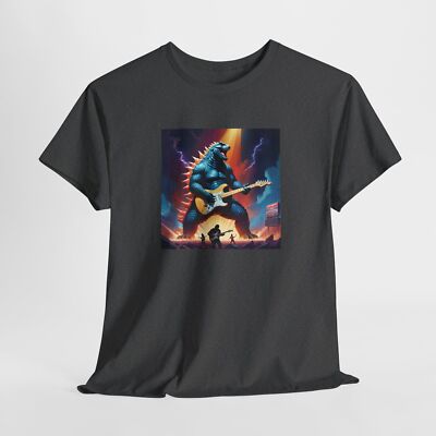 Cool Graphic Vintage Godzilla tee, unisex monster band shirt-image