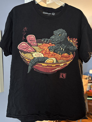 Vintage Godzilla Hot Ramen Noodle T-Shirt by Geeknet-image