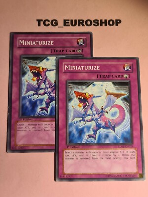 MINIATURIZE (×2) | YUGIOH | SDS1 | 2008 | 1st EDITION | COMMON | LP/NM #69-image