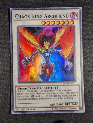 Yugioh - Chaos King Archfiend LC5D-EN072 1st Edition Super Rare NM-image