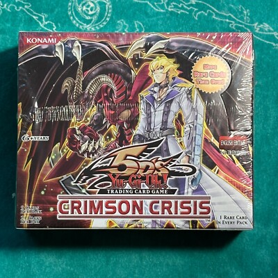 YUGIOH! Crimson Crisis RARE NA  1st Edition Booster Box Sealed-image