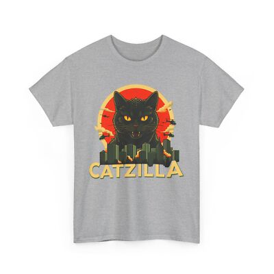 Catzilla Cat Monster T-Shirt – Funny Godzilla Cat Graphic Tee-image