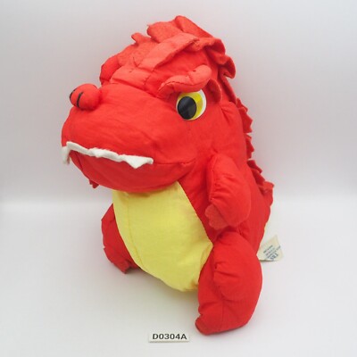 D0304A Godzilla Monster Kaiju Red 1994 Toho Taffeta Plush 7
